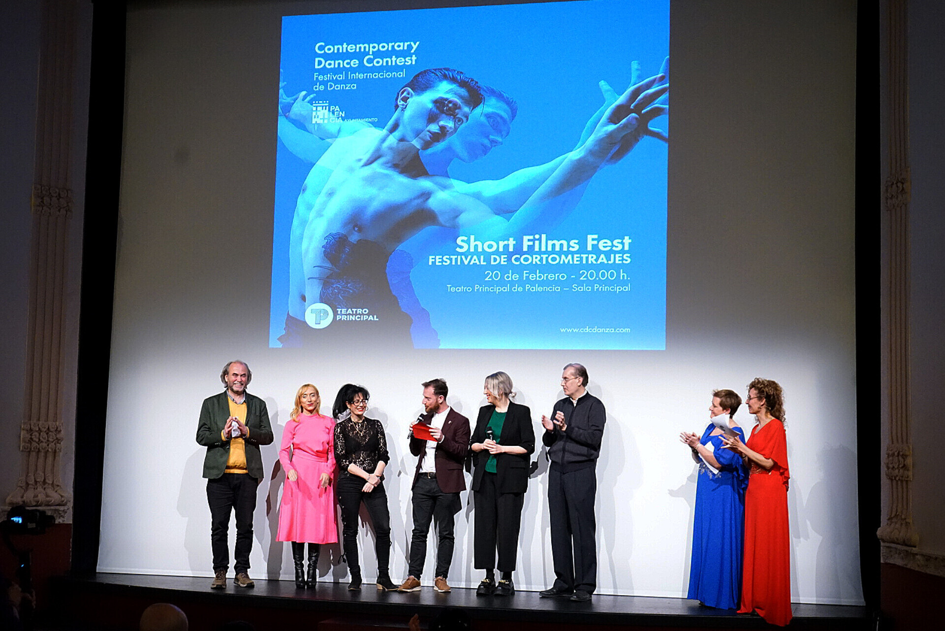 Un momento de la gala celebrada en el Teatro Principal de Palencia. 