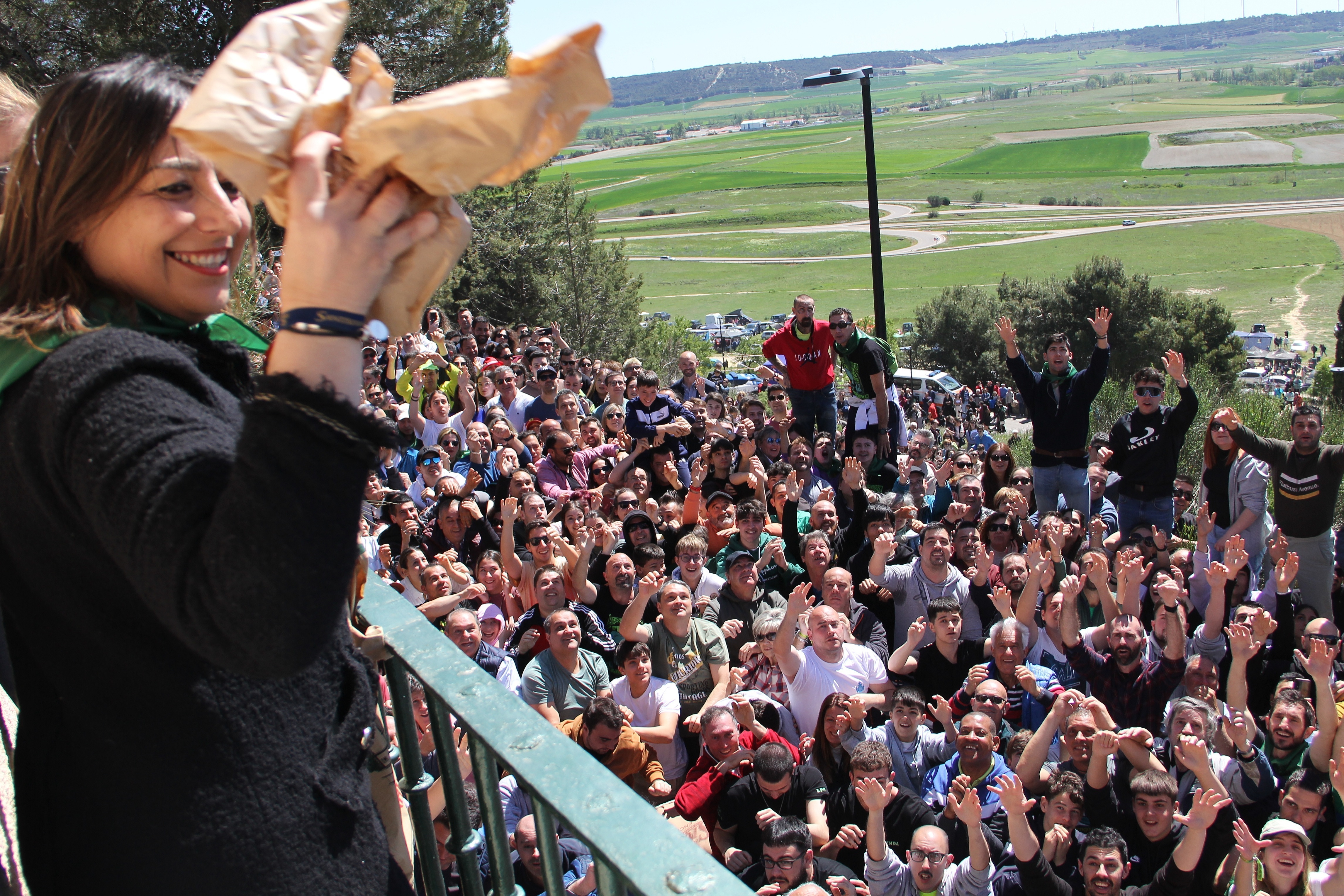 Miriam Andrés, se estrena en la pedrea como alcaldesa de Palencia.