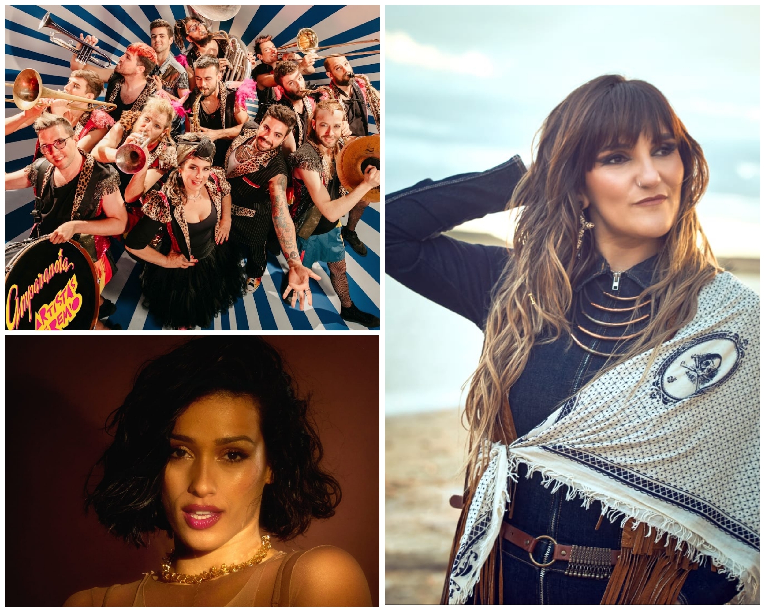 'Amparanoia y Artistas del Gremio' actuarán el 28 de agosto, después de la celebración del pregón popular; el 30 de agosto, en el parque del Salón, será el turno de Rozalén; y el día 2 de septiembre, actuará Chanel.