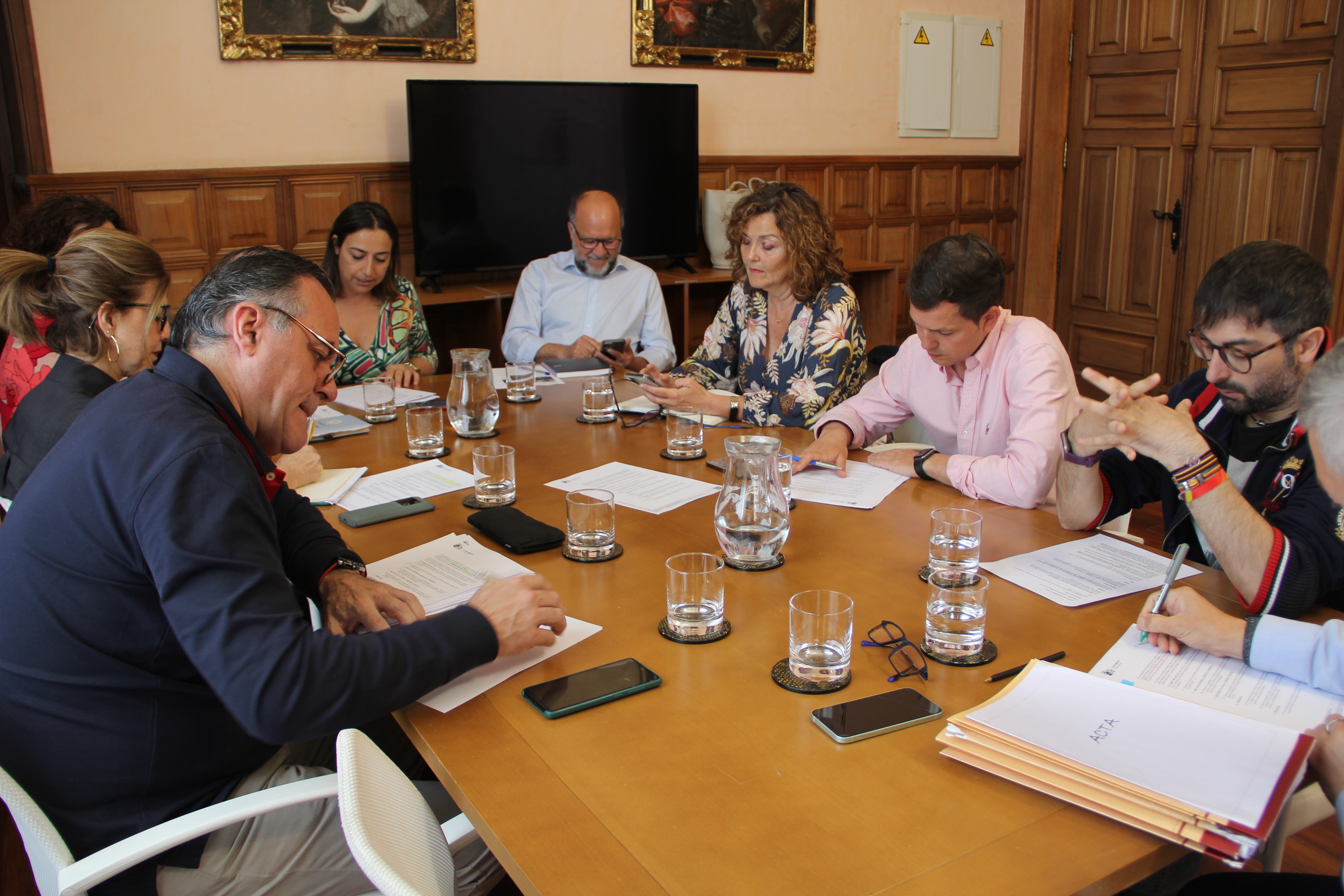 Un momento de la Junta de Gobierno Local celebrada en la mañana de hoy.