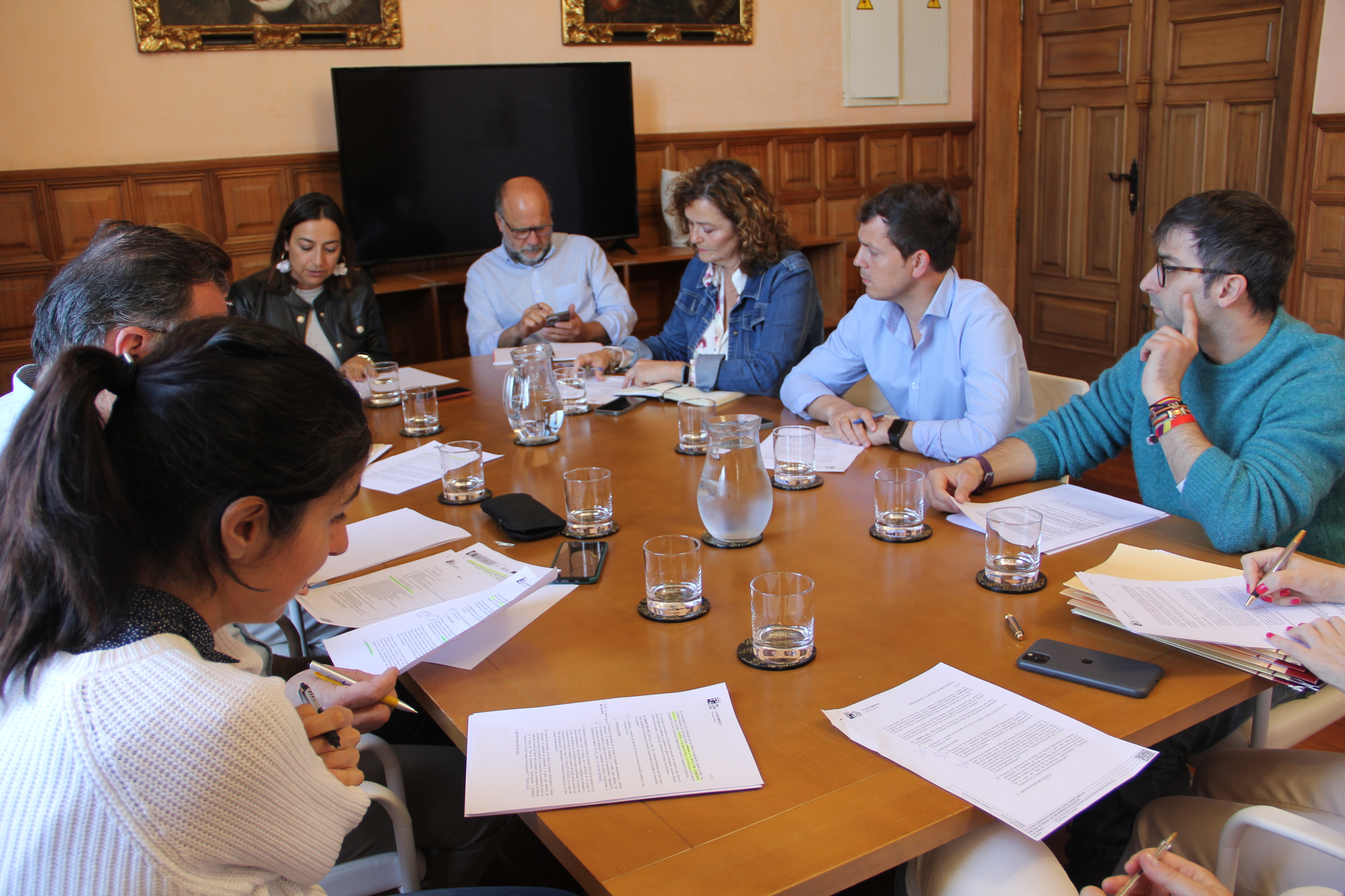 Un momento de la Junta de Gobierno Local celebrada en la Sala de Concejales. 