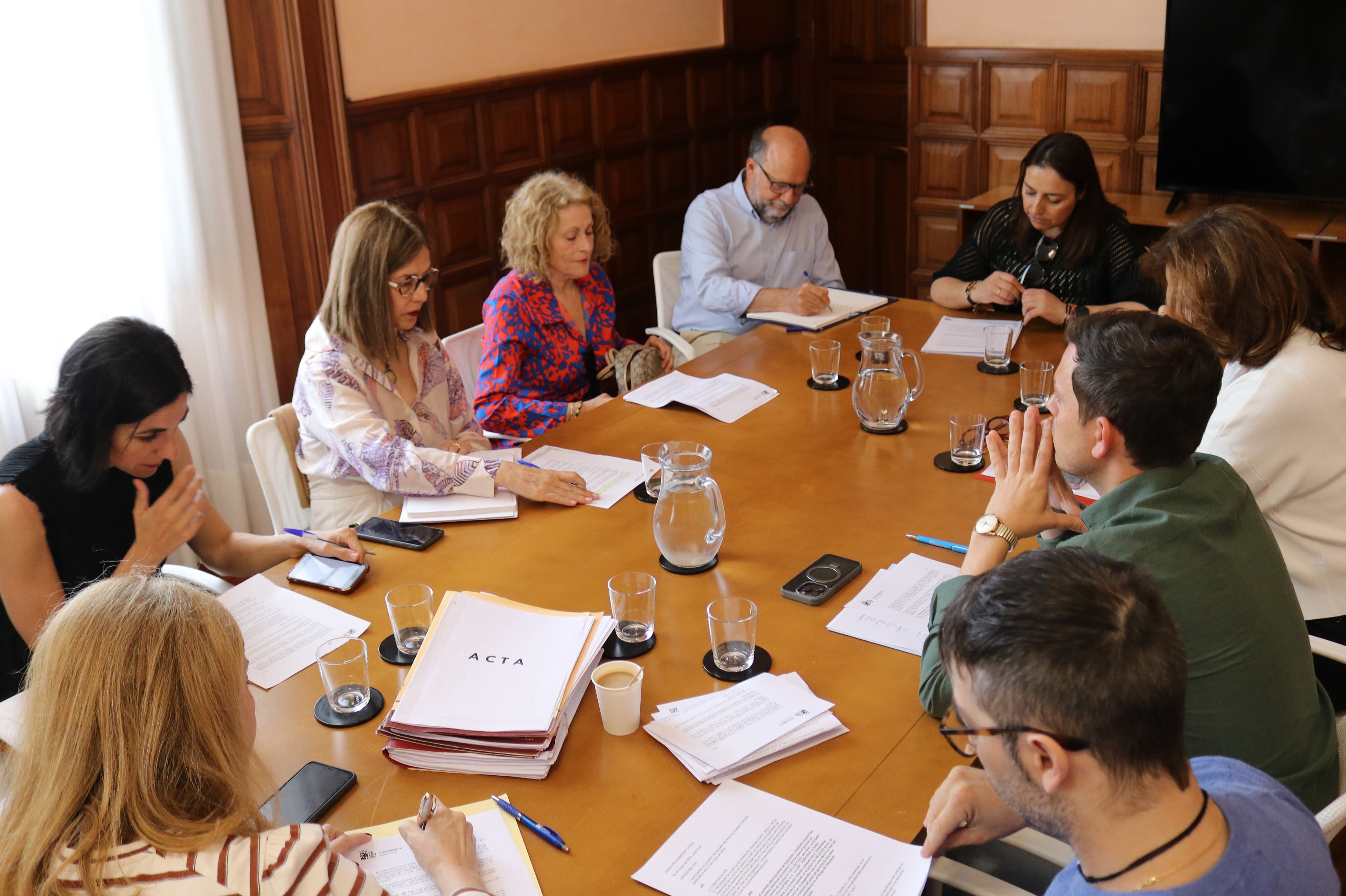 Un momento de la Junta de Gobierno celebrada en la Sala de Concejales. 