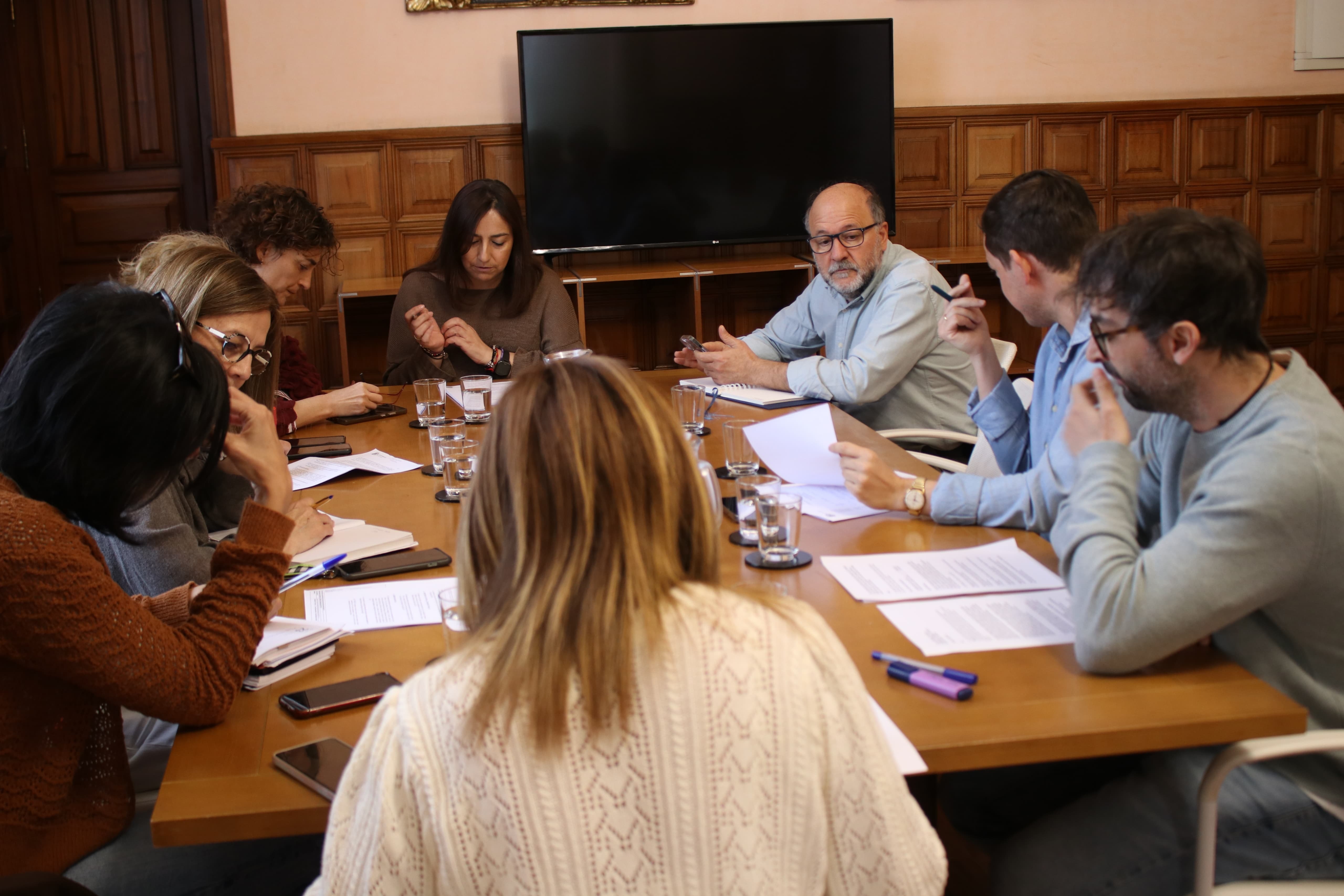 Un momento de la Junta de Gobierno Local celebrada en la Sala de Concejales. 
