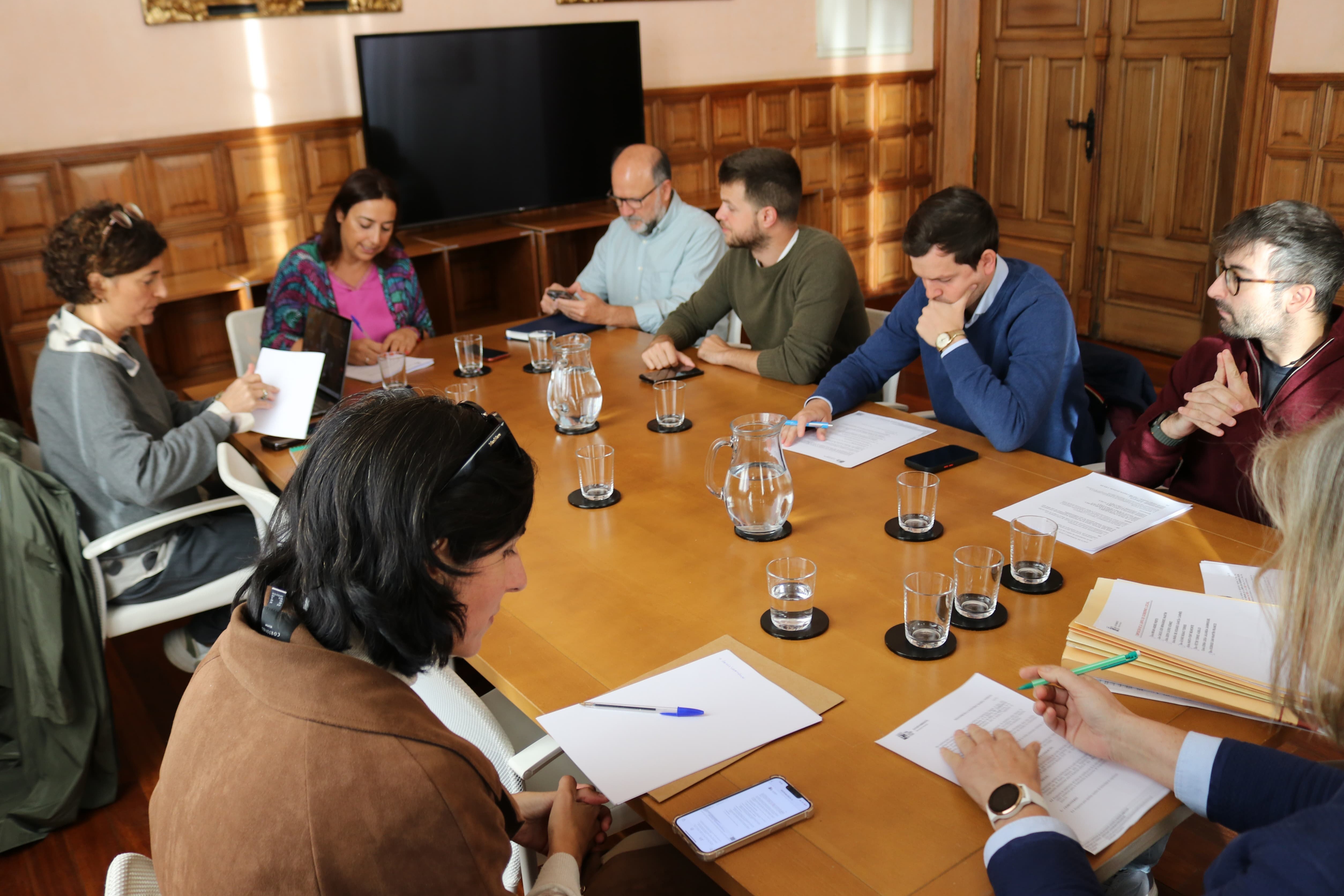 Un momento de la Junta de Gobierno Local celebrada en la Sala de Concejales. 