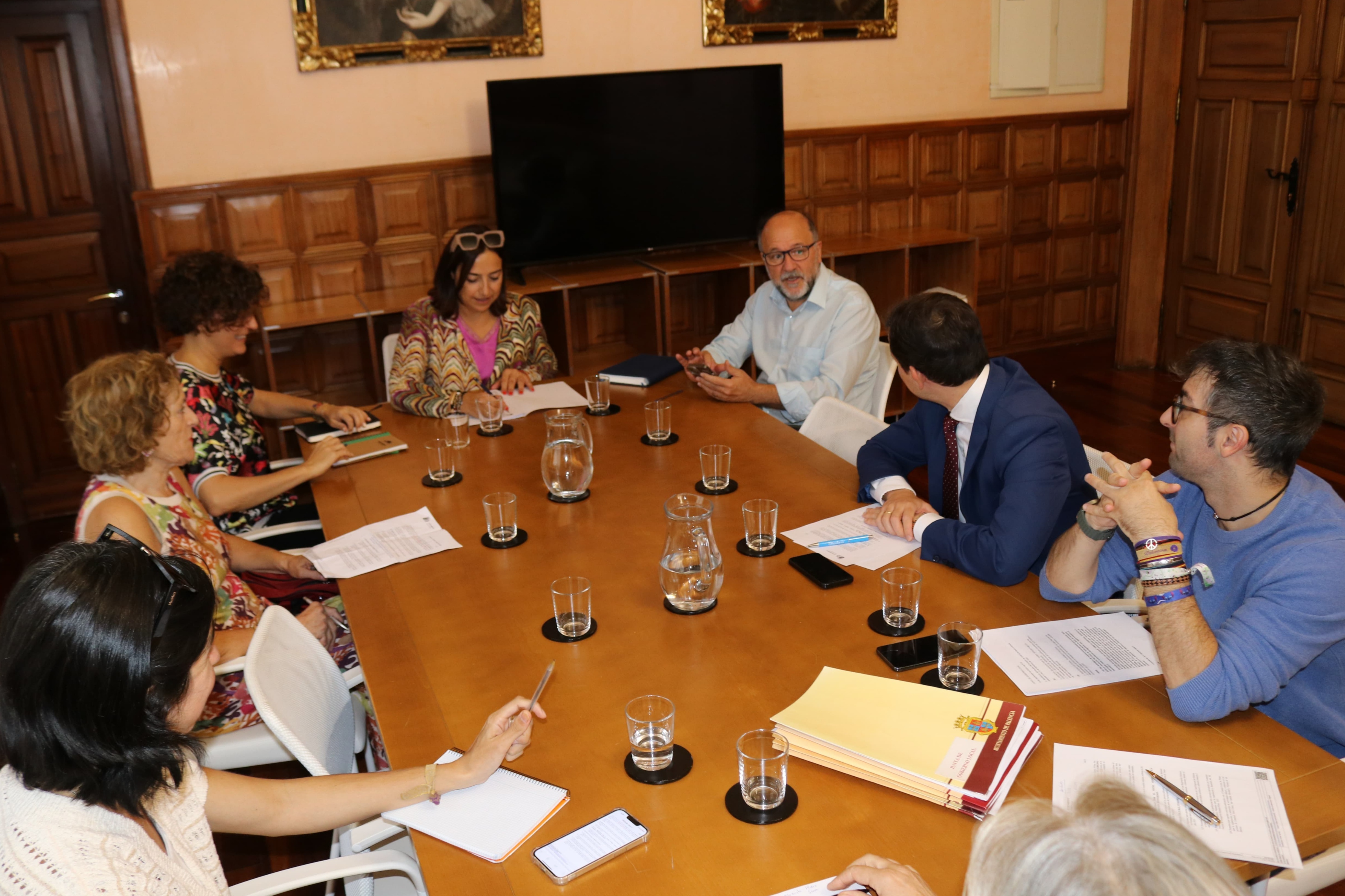 Un momento de la Junta de Gobierno Local celebrada en la Sala de Concejales. 