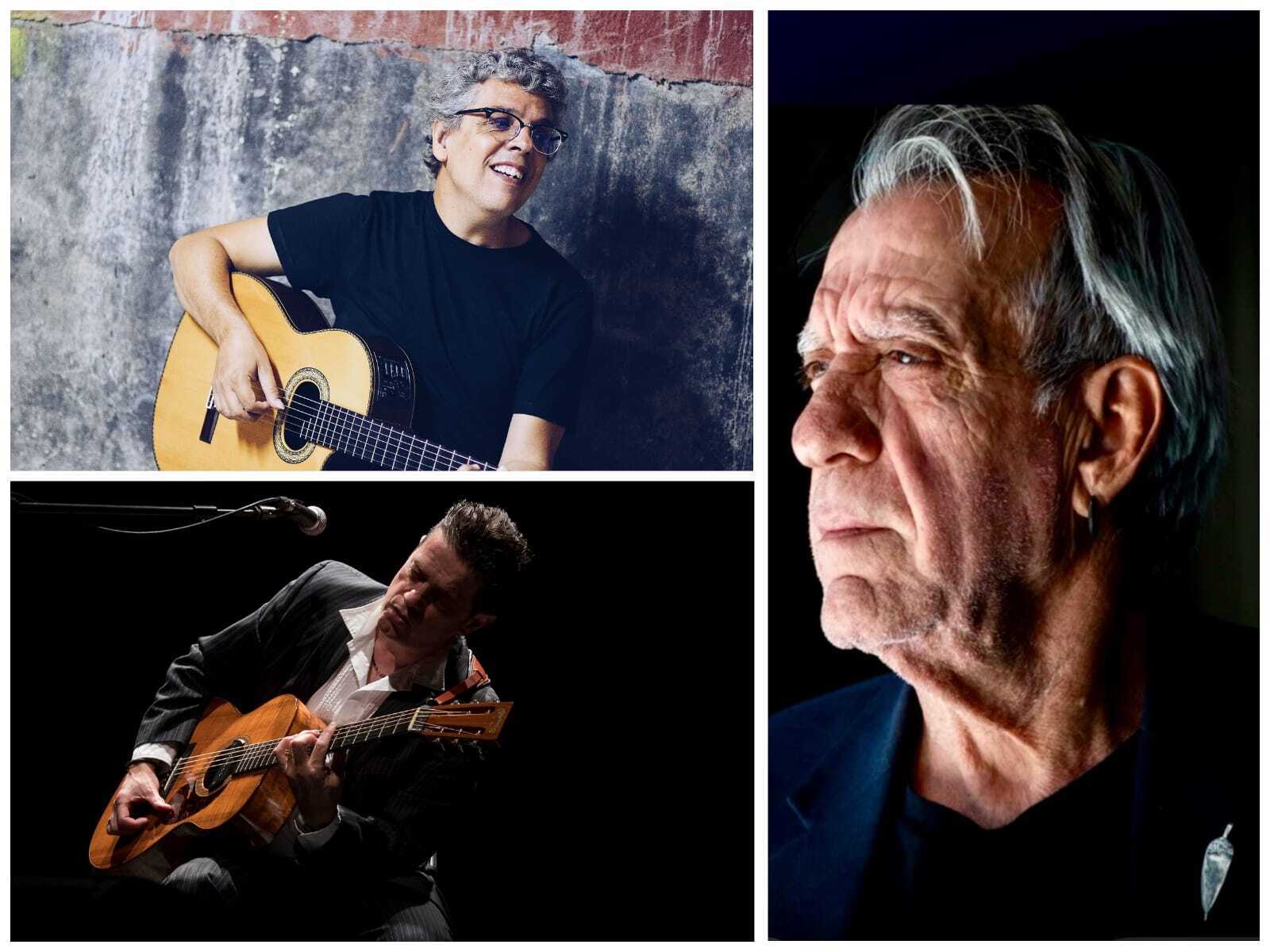 Santiago Auserón, Luis Pastor y Pedro Guerra ofrecerán tres conciertos acústicos en el Teatro Principal de Palencia.