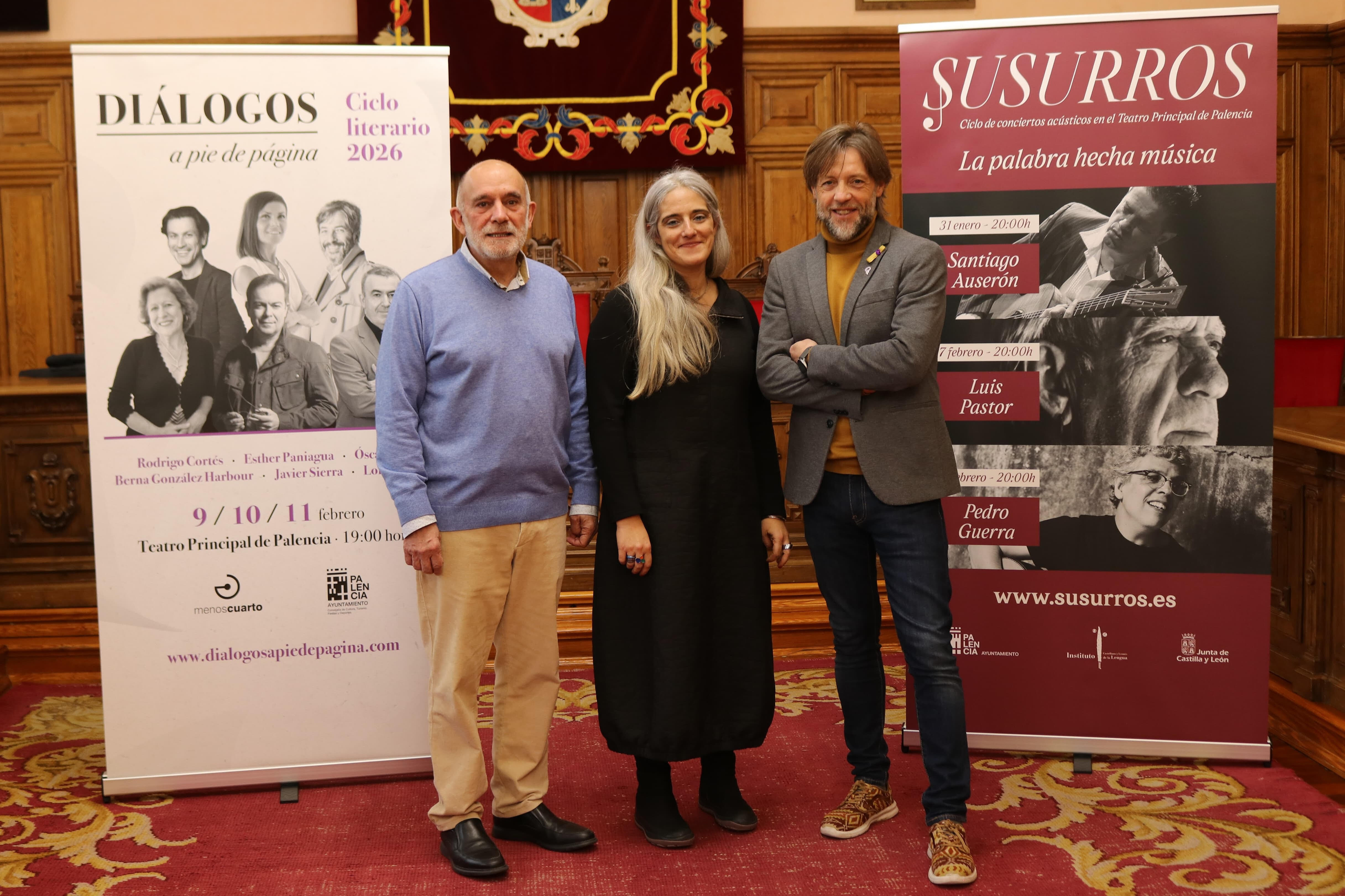Estos encuentros literarios, que se celebrarán del 9 al 11 de febrero en el Teatro Principal de Palencia (19.00 horas), contarán también con las periodistas y escritoras Berna González Harbour y Esther Paniagua y el detective Óscar Rosa.