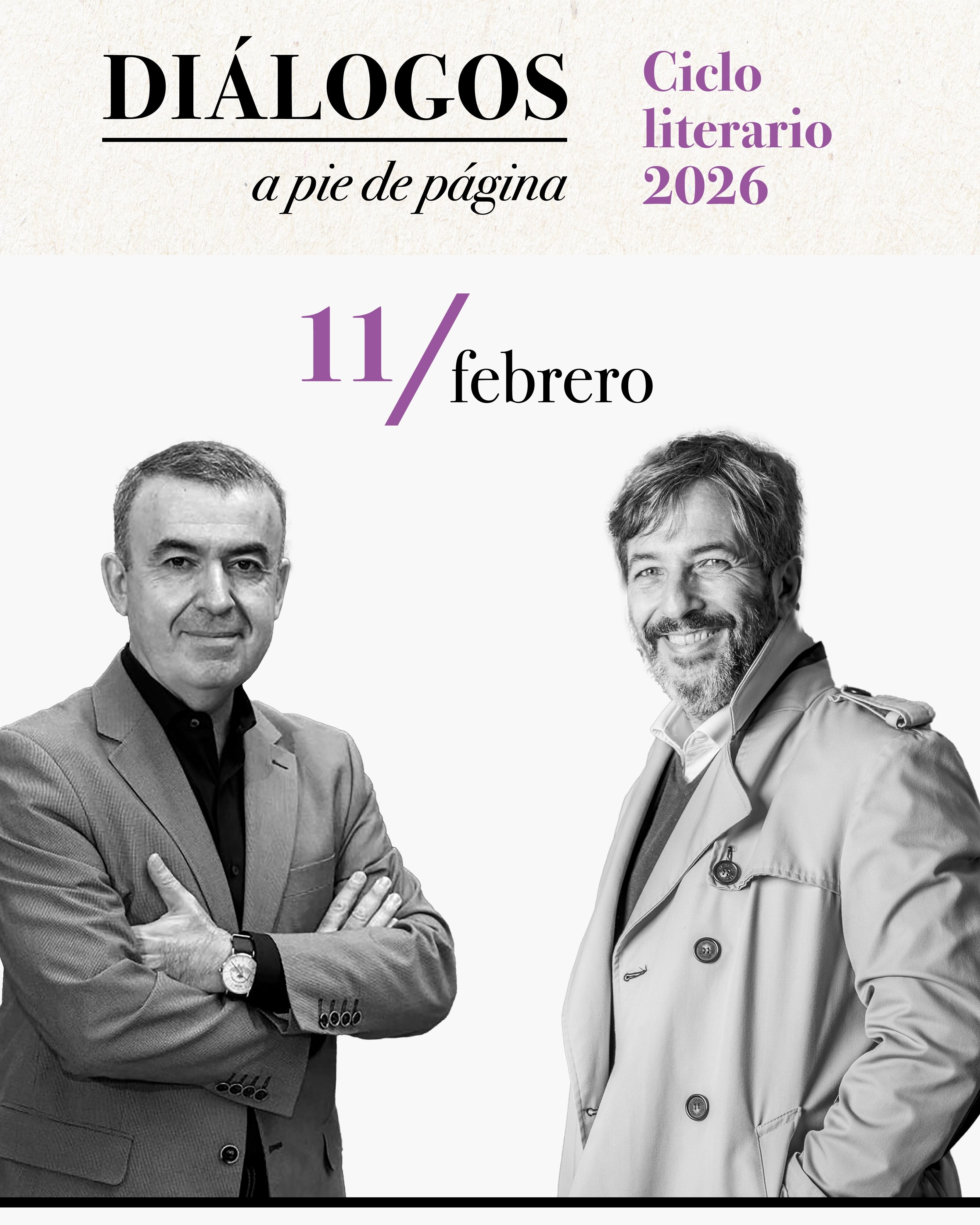 La periodista Almudena Álvarez conducirá la tercera y última de las tres jornadas, titulada ‘La fascinación por el mal’ y en la que el novelista y el detective charlarán sobre esos espacios fronterizos entre la ficción y la realidad.
