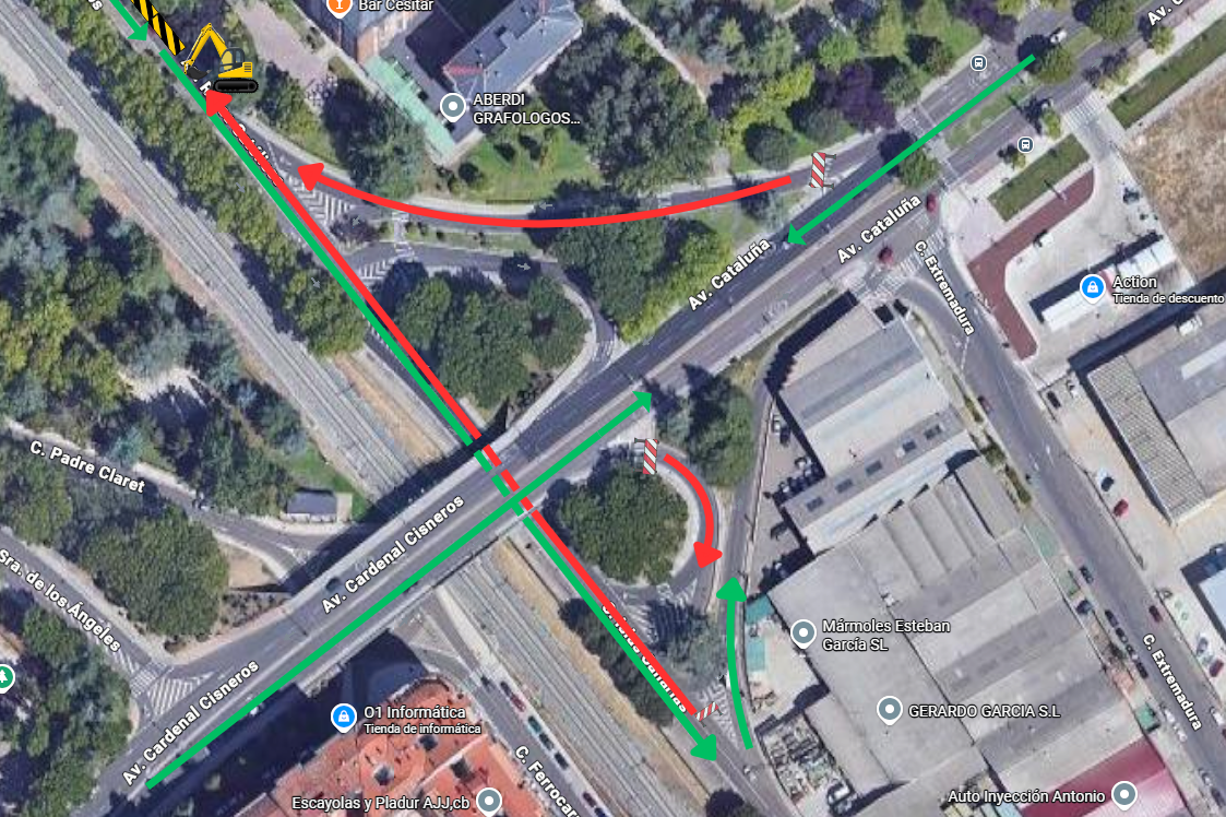 Mapa del corte