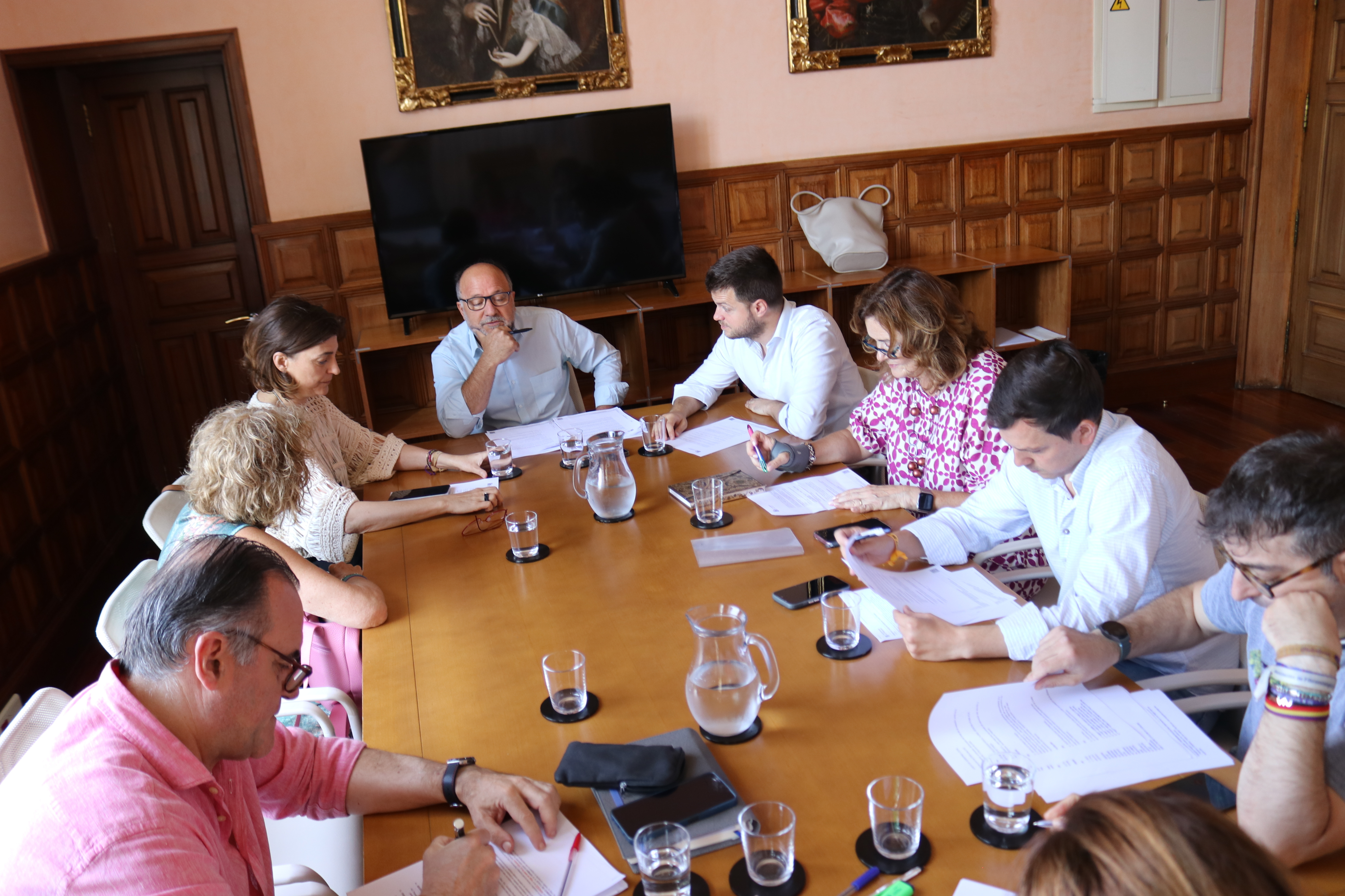 Un momento de la Junta de Gobierno Local celebrada hoy en la Sala de Concejales. 