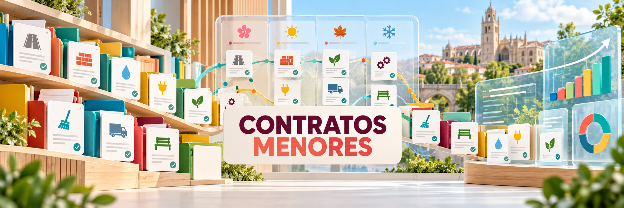 Contratos menores del Ayuntamiento de Palencia organizados