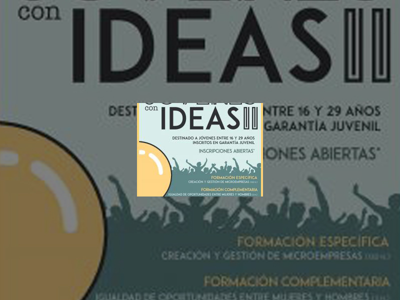 Imagen Cartel Jovenes con Ideas