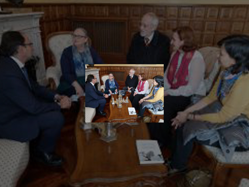 Imagen La presidenta de la Fundación Vicente Ferrer ha sido recibida por el Alcalde de Palencia