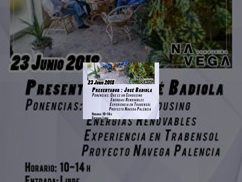Imagen El Ayuntamiento colabora en la organización de la I Jornada de Cohousing que tendrá lugar este sábado 23 de junio