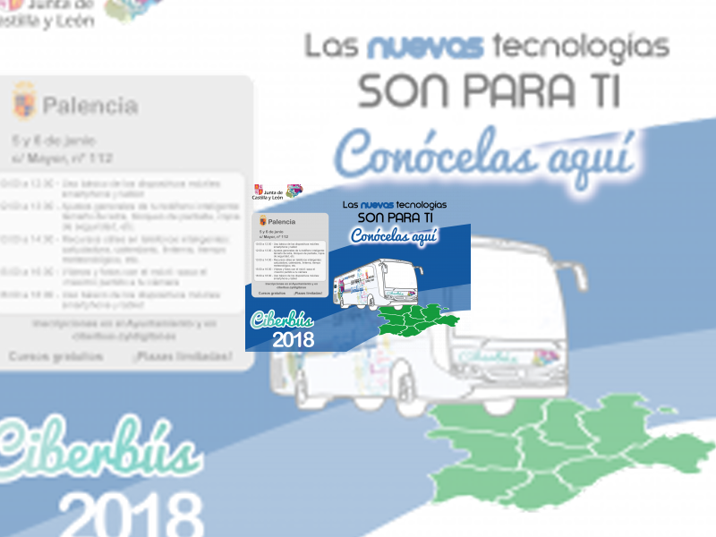 Imagen ​Los palentinos que quieran formarse en nuevas tecnologías podrán hacerlo gratuitamente los días 5 y 6 de junio en el Ciberbús de CyL Digital que se ubicará en la Calle Mayor