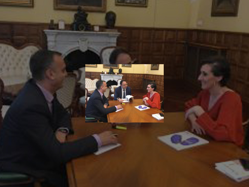 Imagen ​La responsable de la Fundación Solidaridad Carrefour se reúne con el Alcalde para presentarle una memoria de los proyectos en los que la entidad está implicada en Palencia