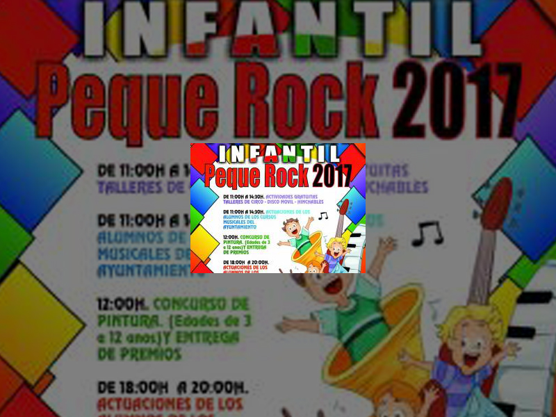 Imagen El parque Huertas del Obispo acogerá el 1 de julio el I Festival Pequerock organizado por Concejalía de Juventud y Escuela de Rock