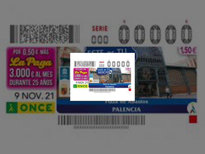 Imagen La Plaza de Abastos de Palencia protagoniza el cupón de la ONCE del 9 de noviembre