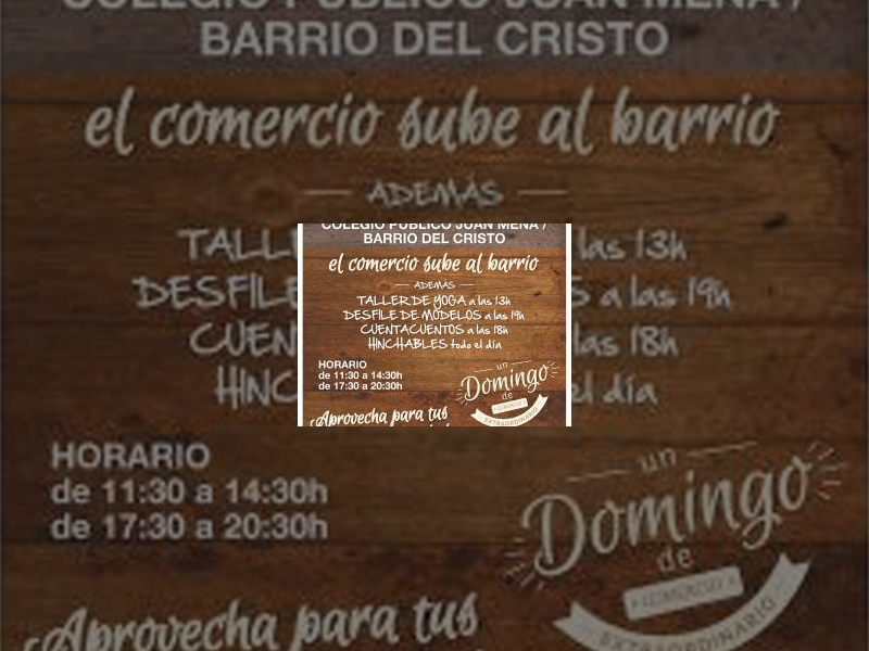 Imagen La segunda edición del Mercabarrio del Cristo tendrá lugar el próximo 11 de diciembre en el pabellón del colegio Juan Mena organizado por Ayuntamiento y Asociación de Vecinos