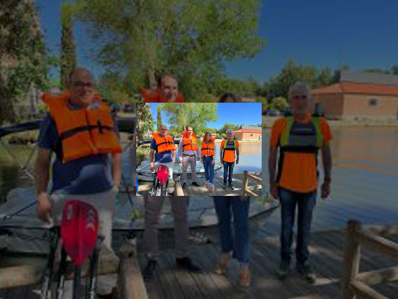 Imagen El Canal de Castilla se convierte en un espacio natural de aventuras con la puesta en marcha de un servicio de alquiler de embarcaciones eléctricas, piraguas y paddle surf del 1 de julio al 15 de septiembre