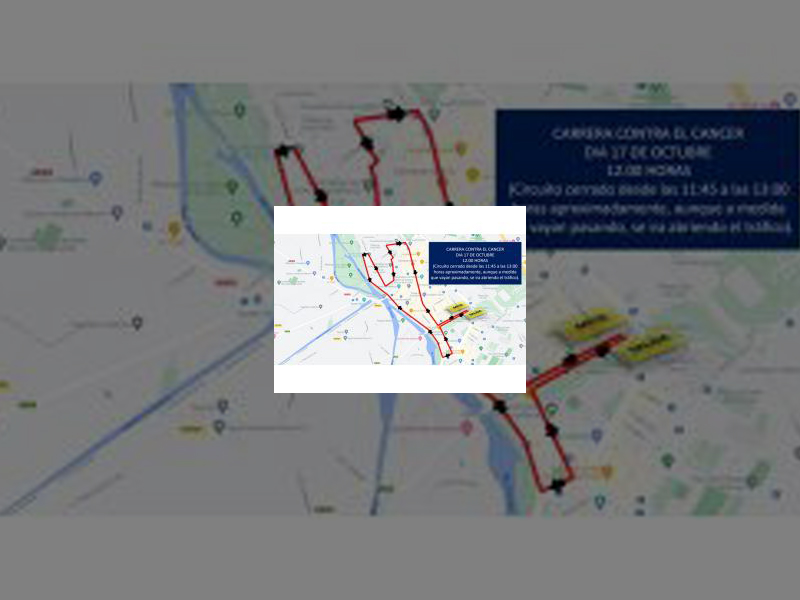 Imagen La celebración de la IX Carrera Popular del Día de Cáncer de Mama provocará cortes de tráfico entre las 11:45 y 13:00 horas del próximo domingo día 17 de octubre