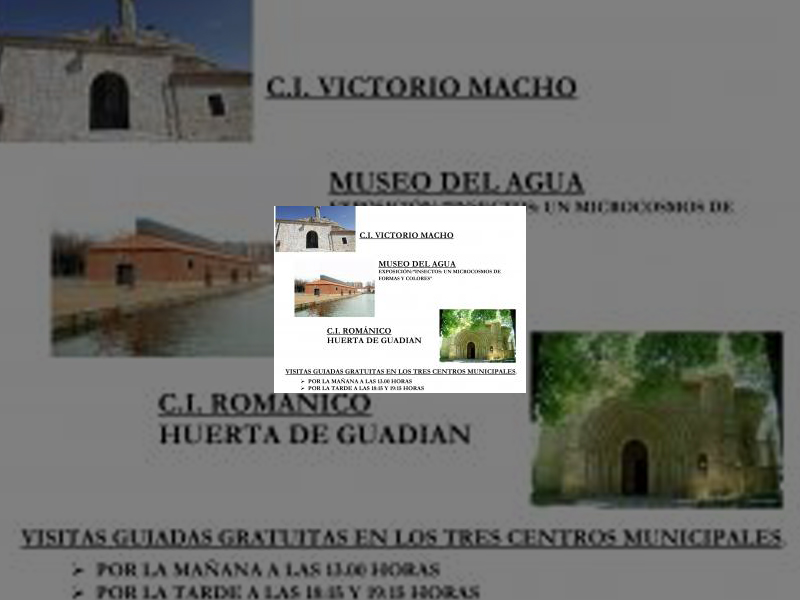 Imagen El Ayuntamiento organiza visitas guiadas gratuitas en los tres centros turísticos municipales para celebrar el Día Internacional de los Museos