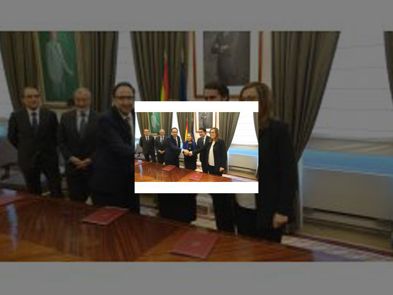 Imagen La finalización de las obras del Palacio de Congresos y Exposiciones de La Tejera está más cerca tras la firma del protocolo de actuación por parte de las instituciones implicadas