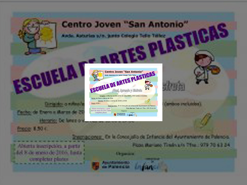 Imagen La Concejalía de Infancia del Ayuntamiento de Palencia abre el plazo para la inscripción en la nueva edición de la Escuela de Artes Plásticas
