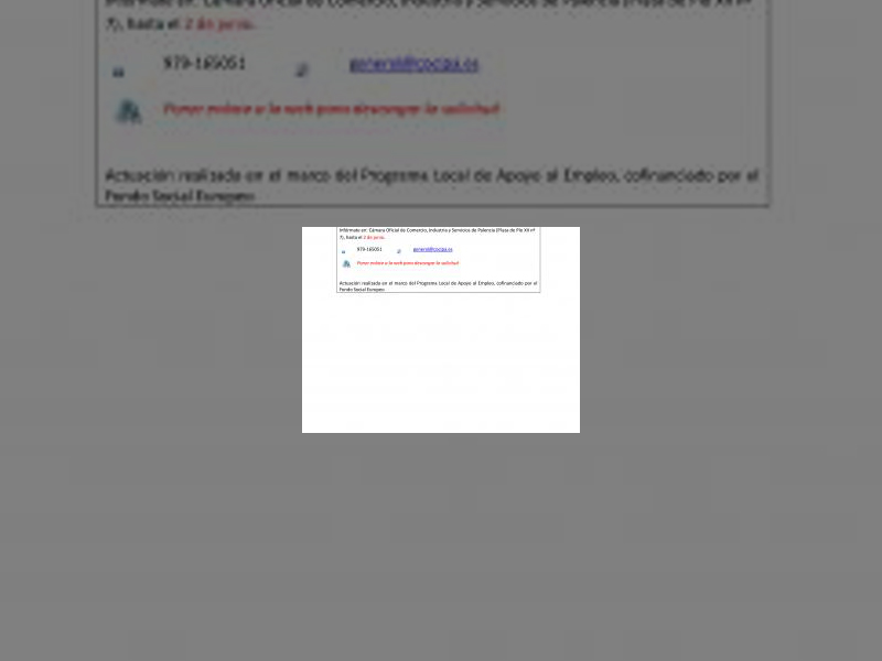 Imagen Ayuntamiento de Palencia y Cámara de Comercio organizan la I Feria del Empleo para los días 18 y 19 de junio en el Parque del Salón