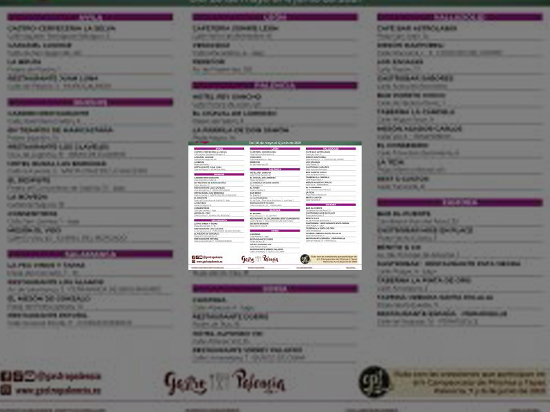 Imagen Siete establecimientos de Palencia participan en la II Ruta de Castilla y León de Pinchos y Tapas