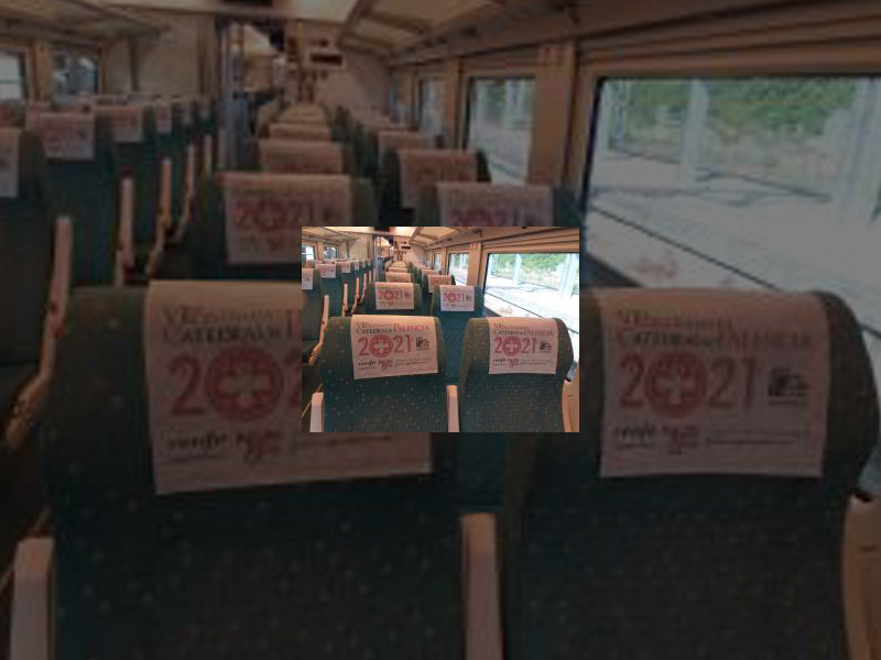 Imagen La imagen de la Catedral ya luce en 83.000 asientos de los trenes de la red nacional gracias al acuerdo de la Concejalia de Turismo y RENFE