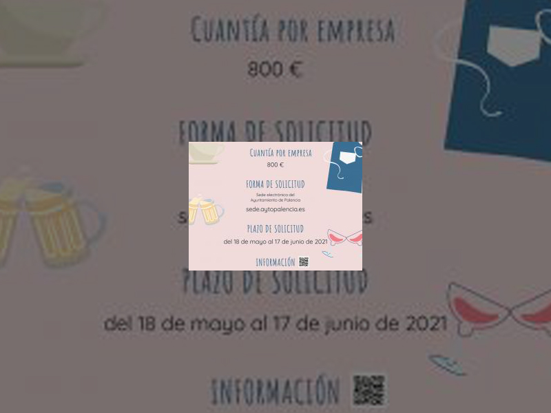 Imagen El Ayuntamiento abre el plazo para la presentación de solicitudes a las ayudas de 800 euros a establecimientos de hostelería y restauración que no han contado con terraza al aire libre