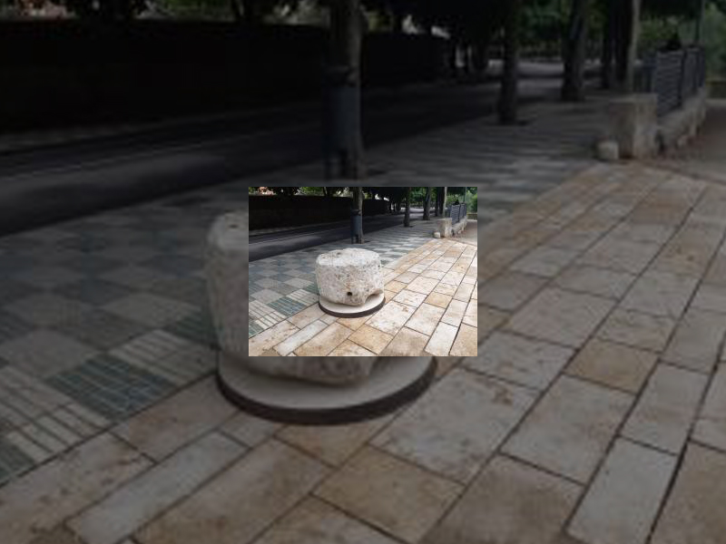 Imagen El &#039;bolo de la paciencia&#039; luce de nuevo en el acceso a Puentecillas tras el proceso de restauración llevado a cabo por los integrantes del Programa Mixto &#039;Integración del Carrión