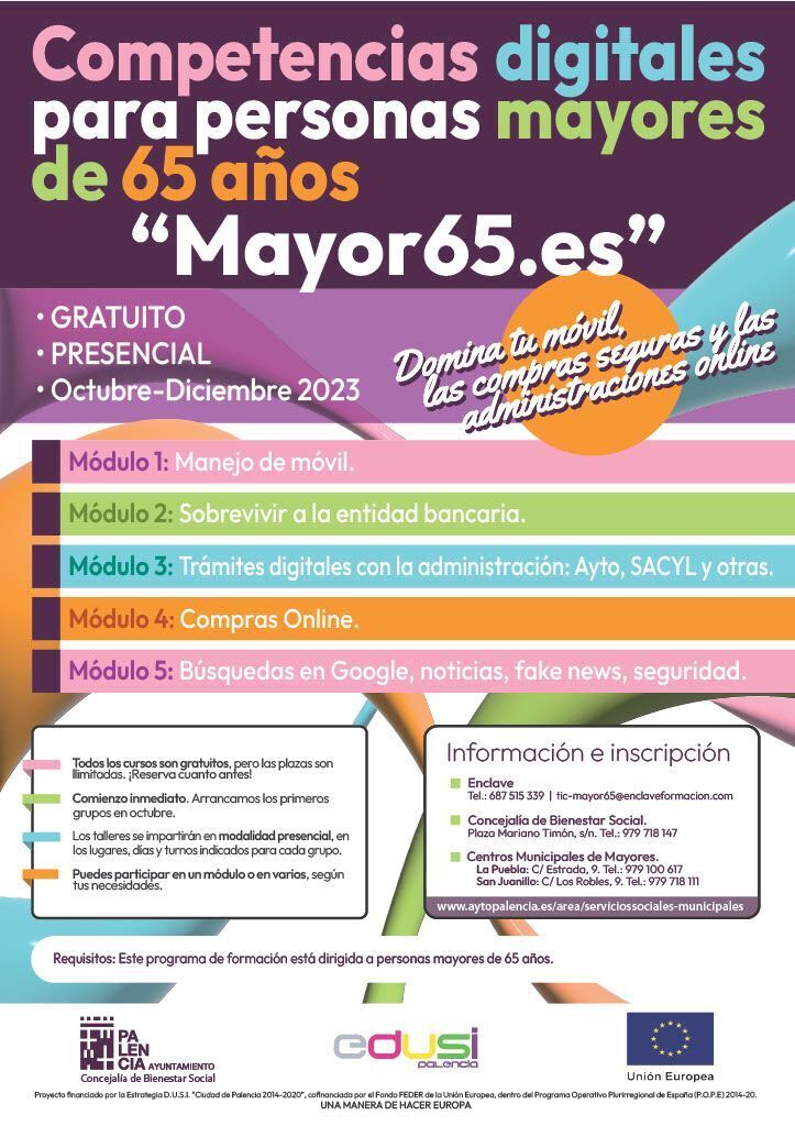 CARTEL MAYORES 65