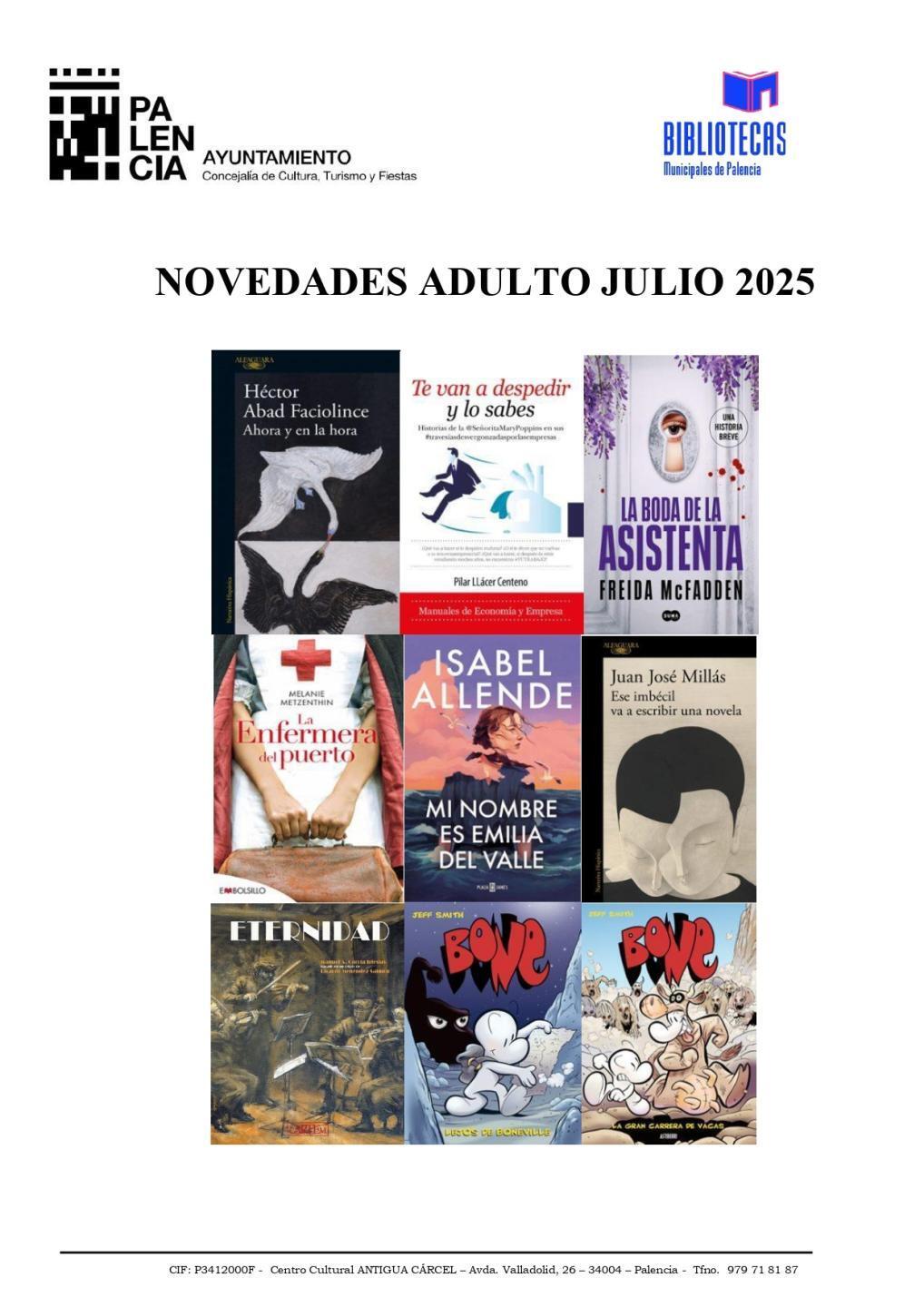 novedades adulto julio