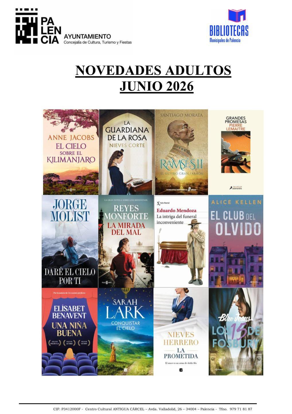 Novedades adulto junio 0
