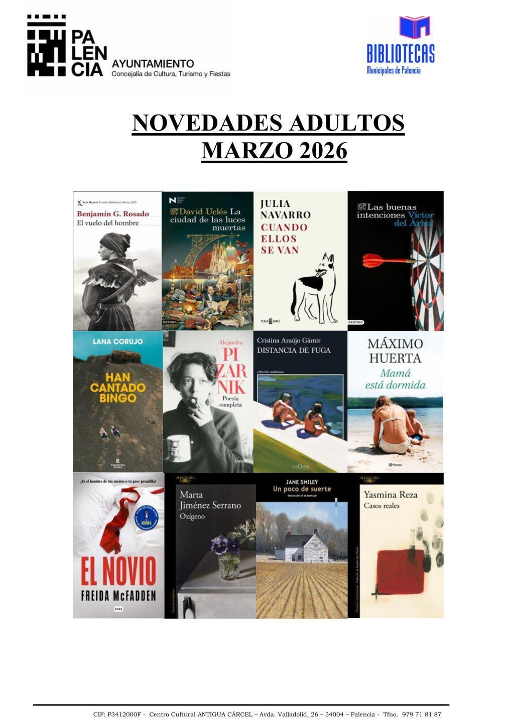 Novedades adulto marzo