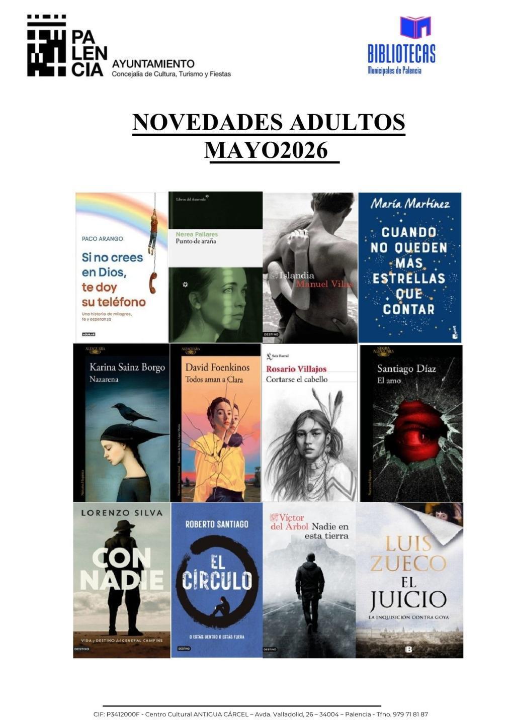 Novedades adulto mayo 1
