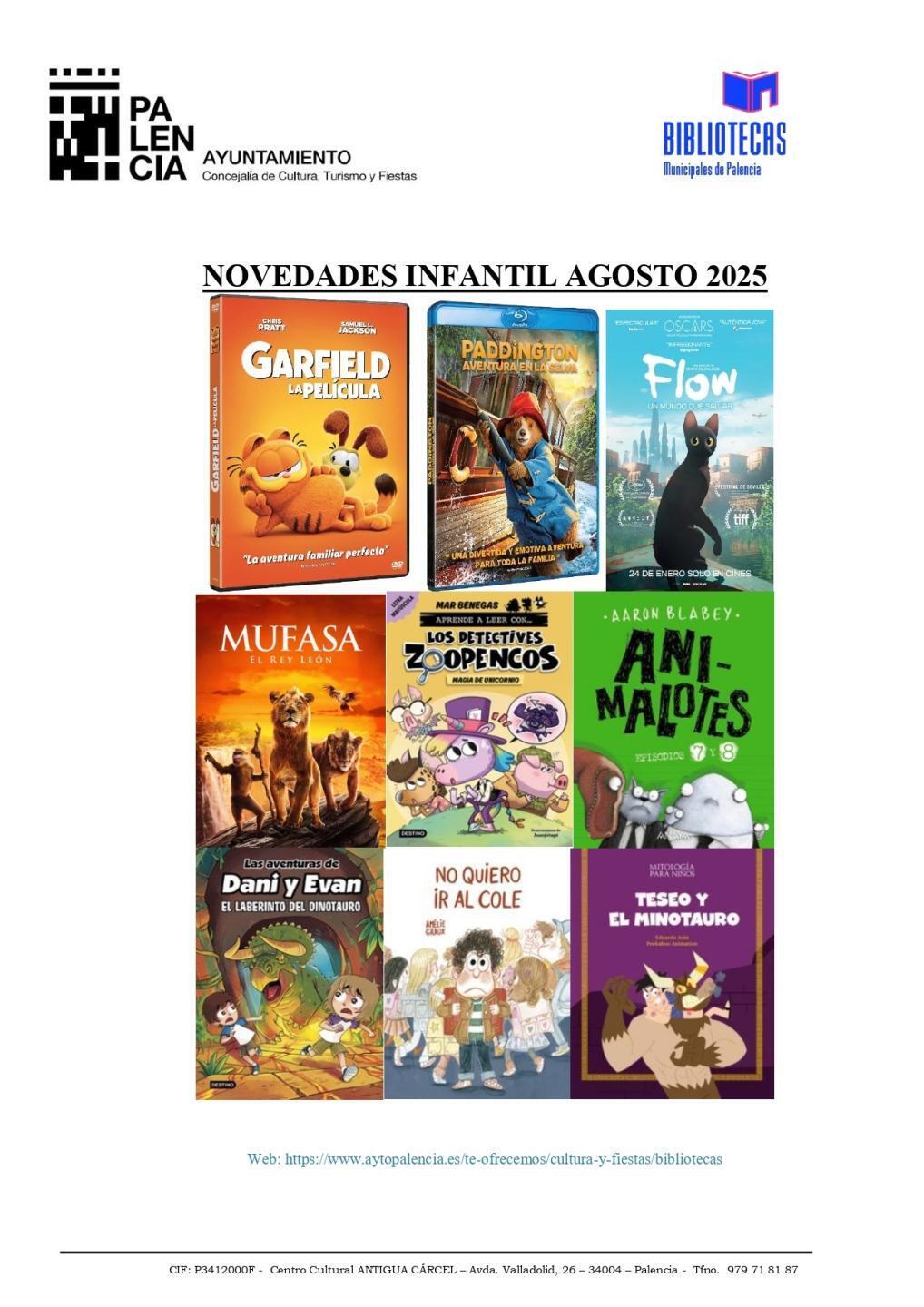 novedades infantil agosto