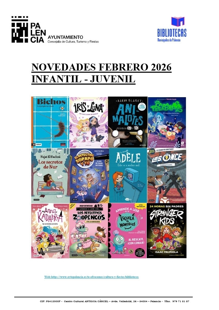 NOVEDADES INFANTIL FEBRERO