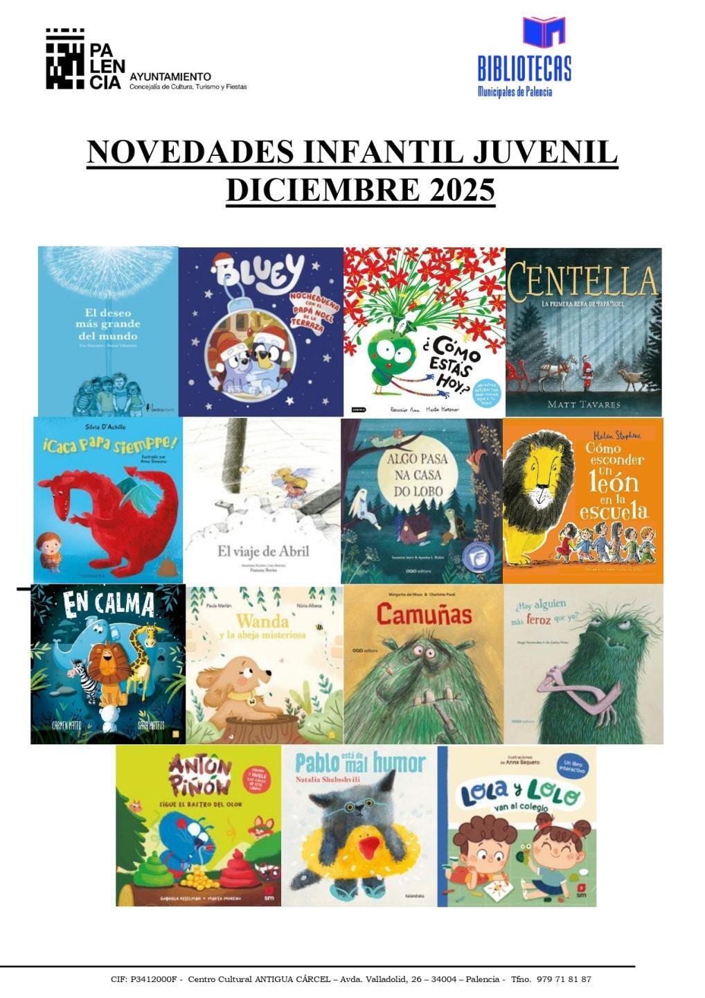 NOVEDADES INFANTILES DICIEMBRE