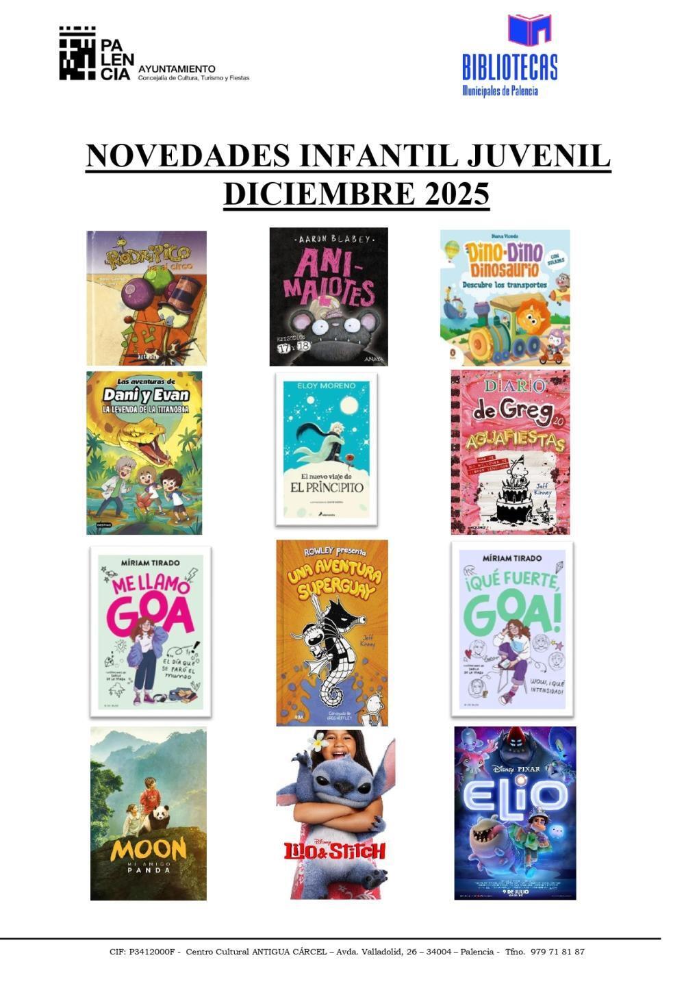 NOVEDADES INFANTILES DICIEMBRE 2