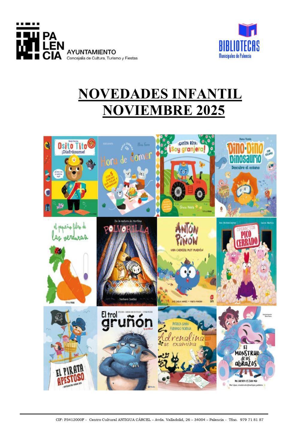 Novedades infantil noviembre