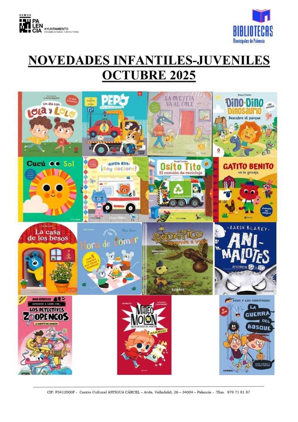 NOVEDADES INFANTILES OCTUBRE