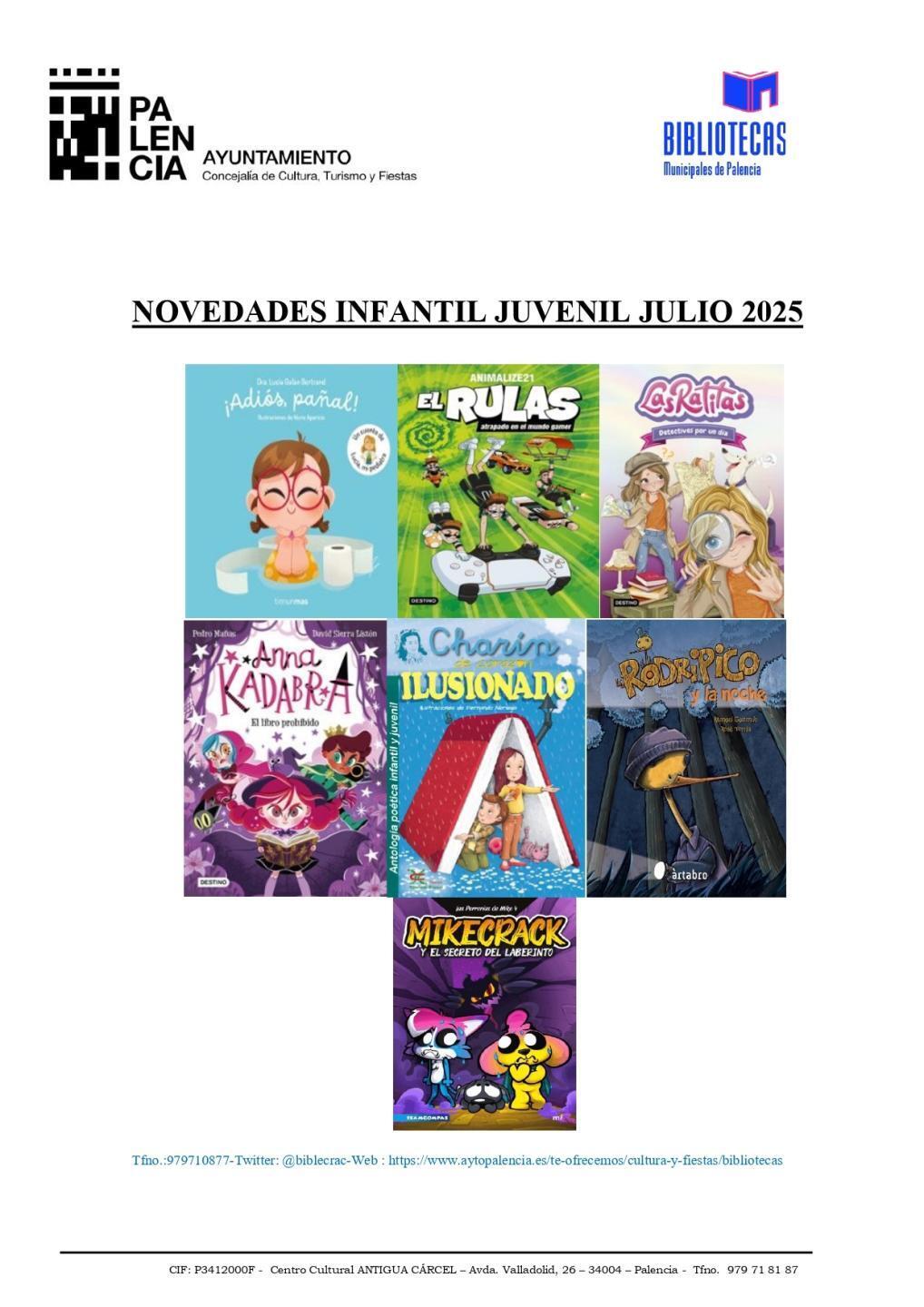 novedades infantiles julio