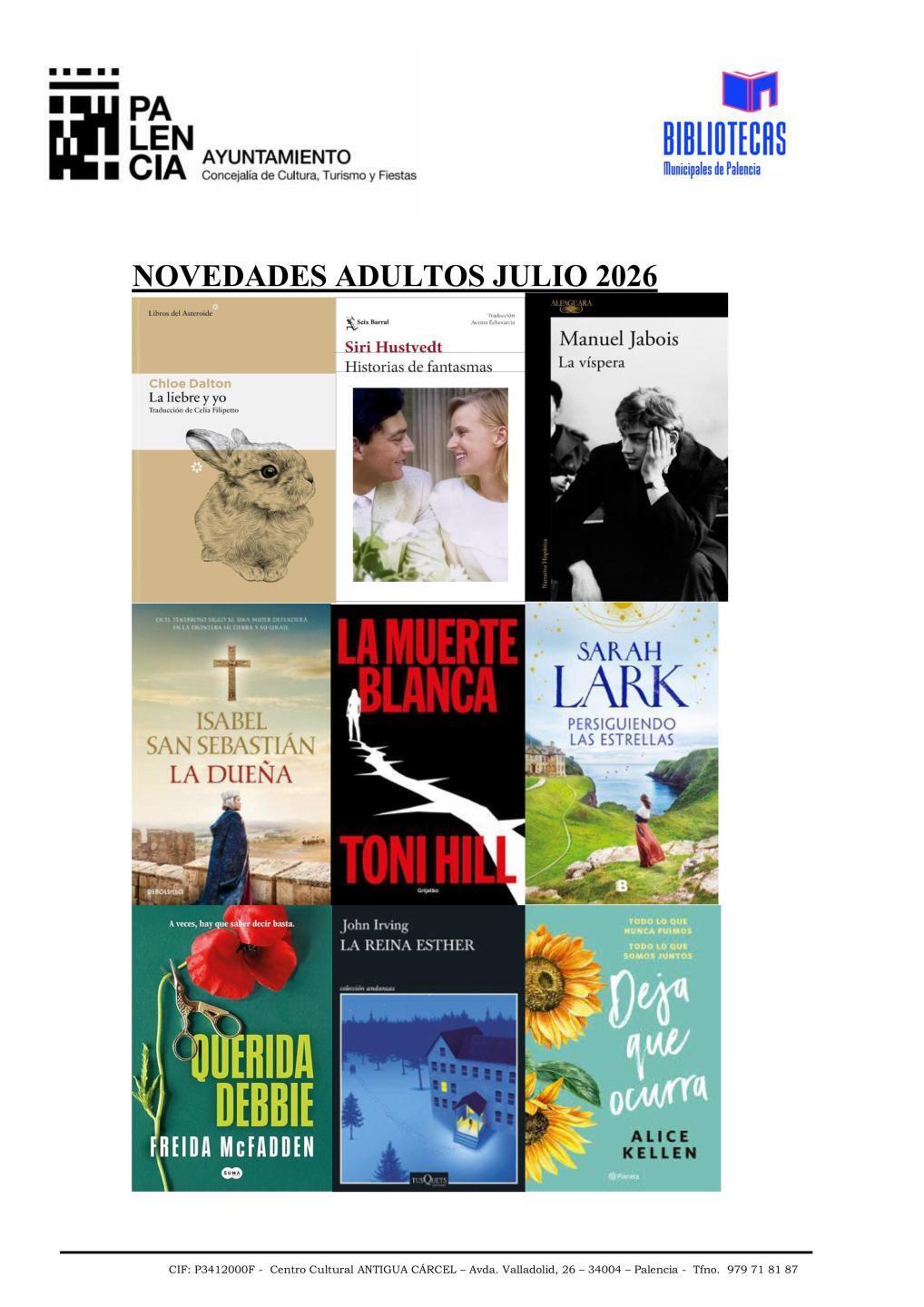 novedades adulto julio 1