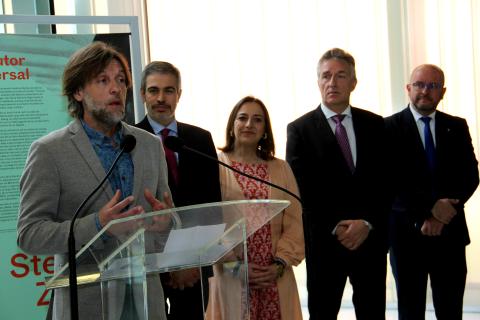El concejal de Cultura, Francisco Fernández, durante su intervención.