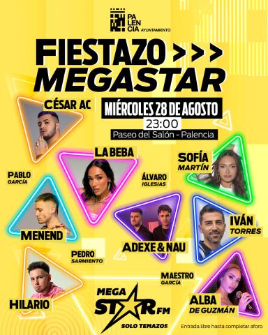 CARTEL FIESTAZO MEGASTAR