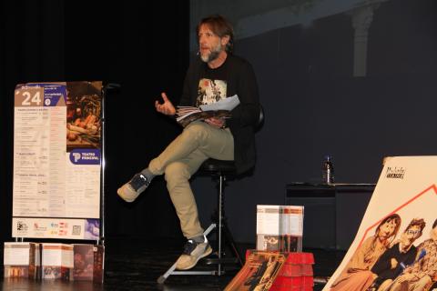 Un momento de la presentación en el Teatro Principal.