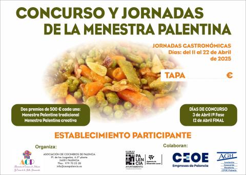 Cartel Concurso y Jornadas Menestra Palentina
